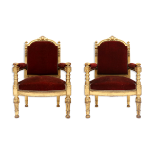 set de 2 thones antique