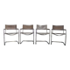 Set of four Bauhaus cantilever armchairs by Mart Stam, Italy