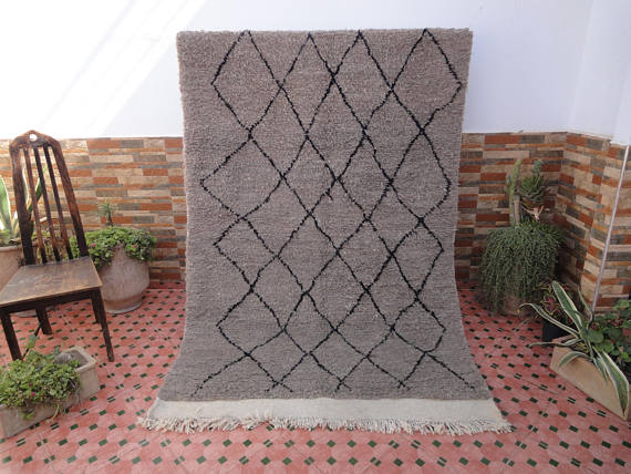 carpet beni ourain 235 x 154 cm