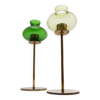 Pair of Scandinavian tealight candlesticks Hans-Agne Jakobsson 1960