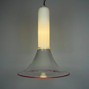 Suspended lamp Samanta in Murano glass attributed to Roberto Pamio for Leucos, Italy, 1970s.
