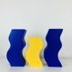 Trio of Asa vases, 1980s ceramic, vintage Memphis style