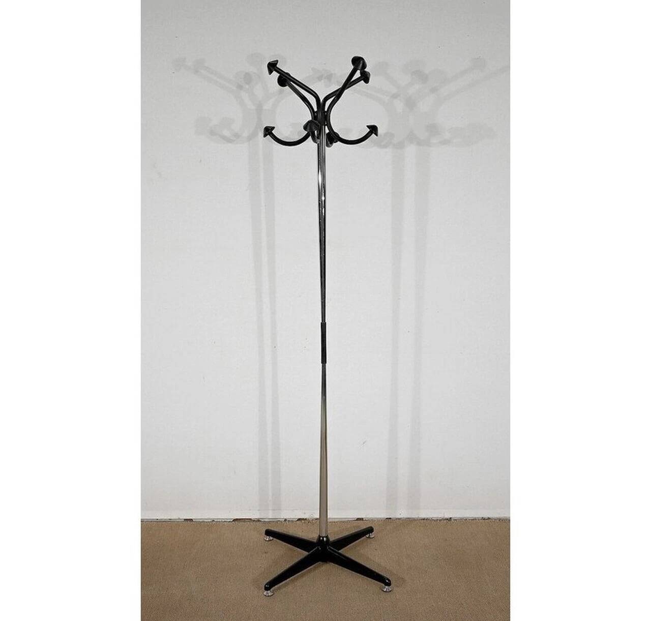 Chrome Metal Coat Rack 1960