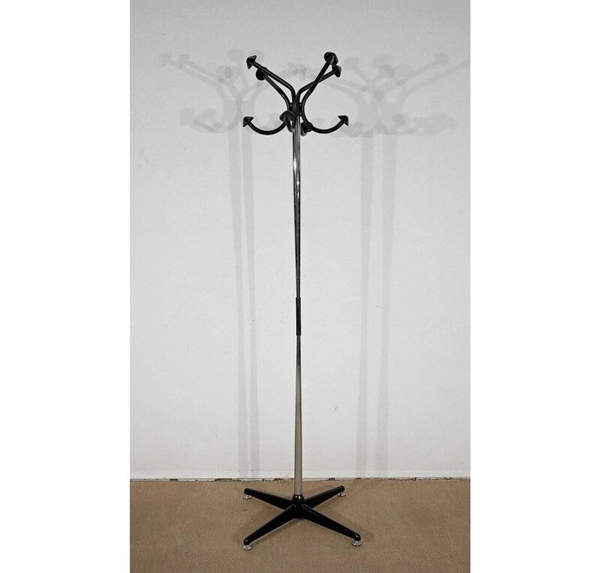 Porte-manteaux Pivotant en Métal Chromé  1960