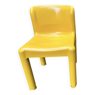 Chaise Kartell Jaune plastique Carlo bartoli model 4875