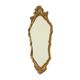 Miroir Deknudt classique du milieu du siècle, feuille d'or, années 50