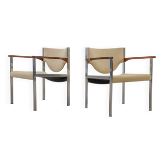 Paire de chaises club, modèle 206 de lübke, années 60