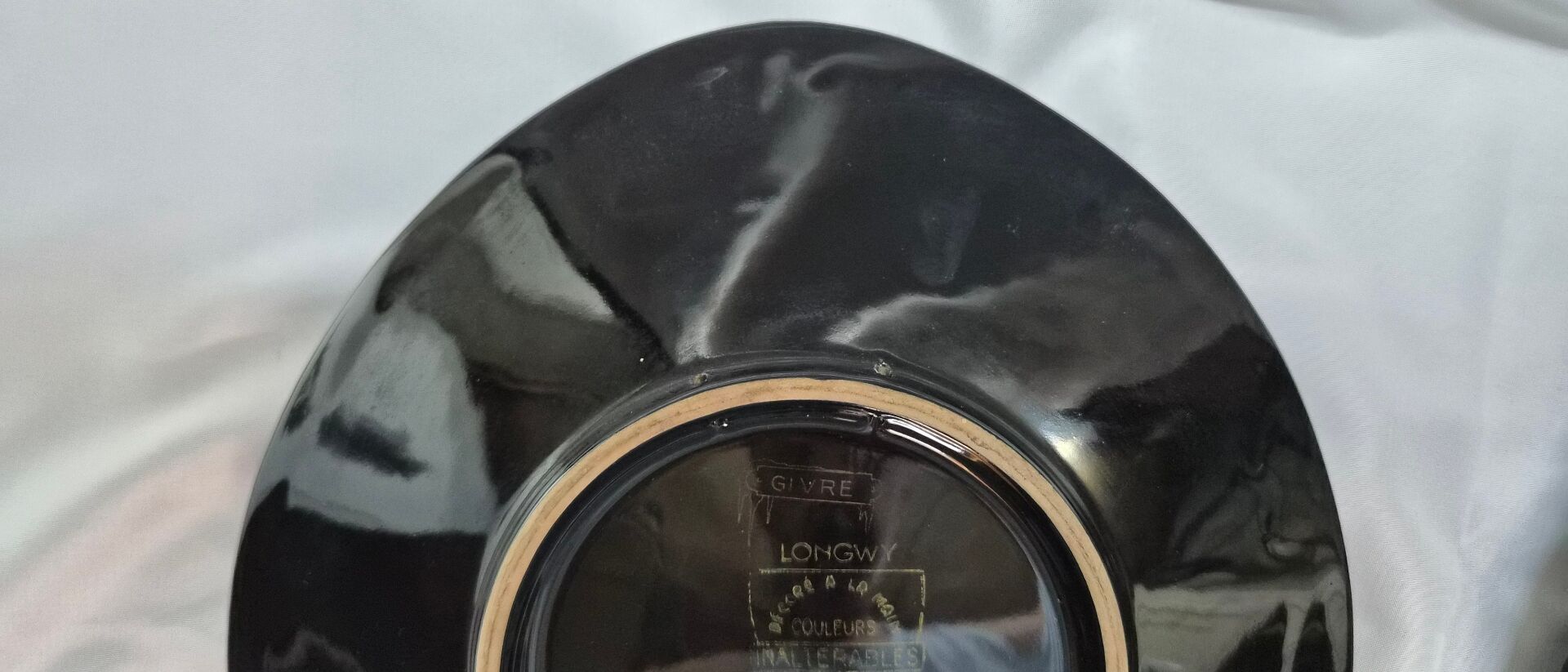 2 assiettes longwy grand feu