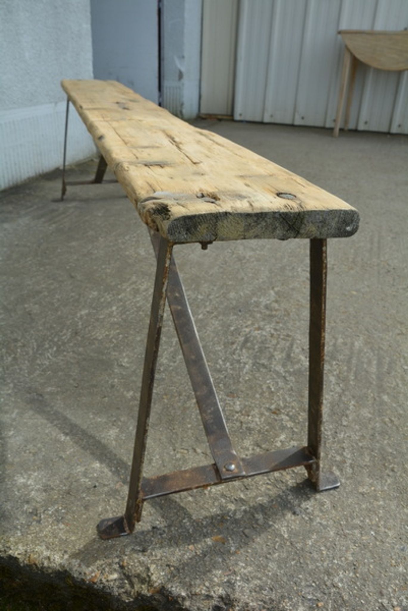 Farm old bench