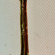 Bougeoir tripode en bronze " cerf " XIXe vennerie