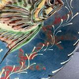 Large hollow ceramic dish signed Salamò La Bisbal (Spain)