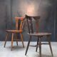 Lot 25 chairs bistro bar wood vintage 1960