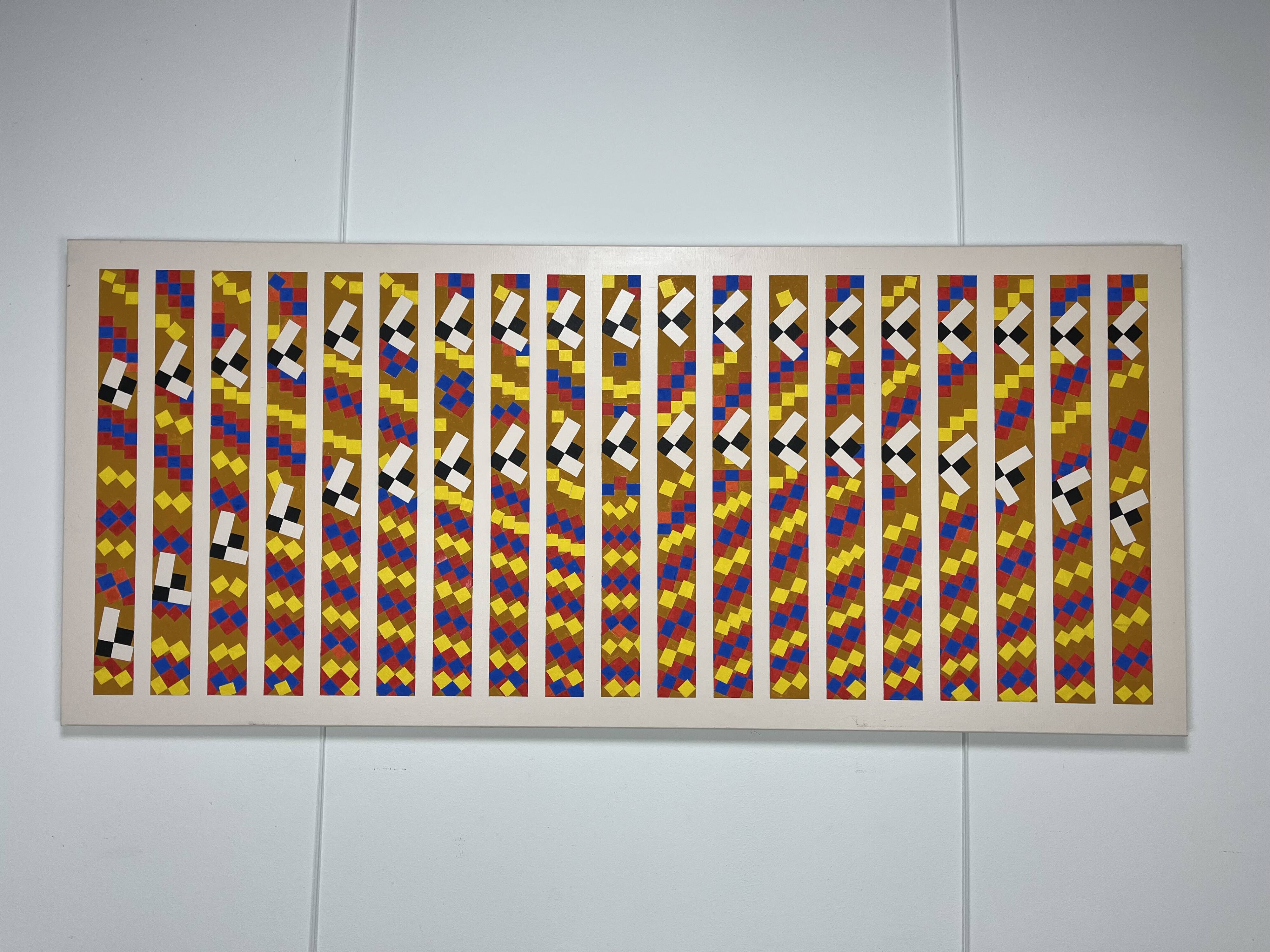 Unsigned XL contemporary art painting 195 cm