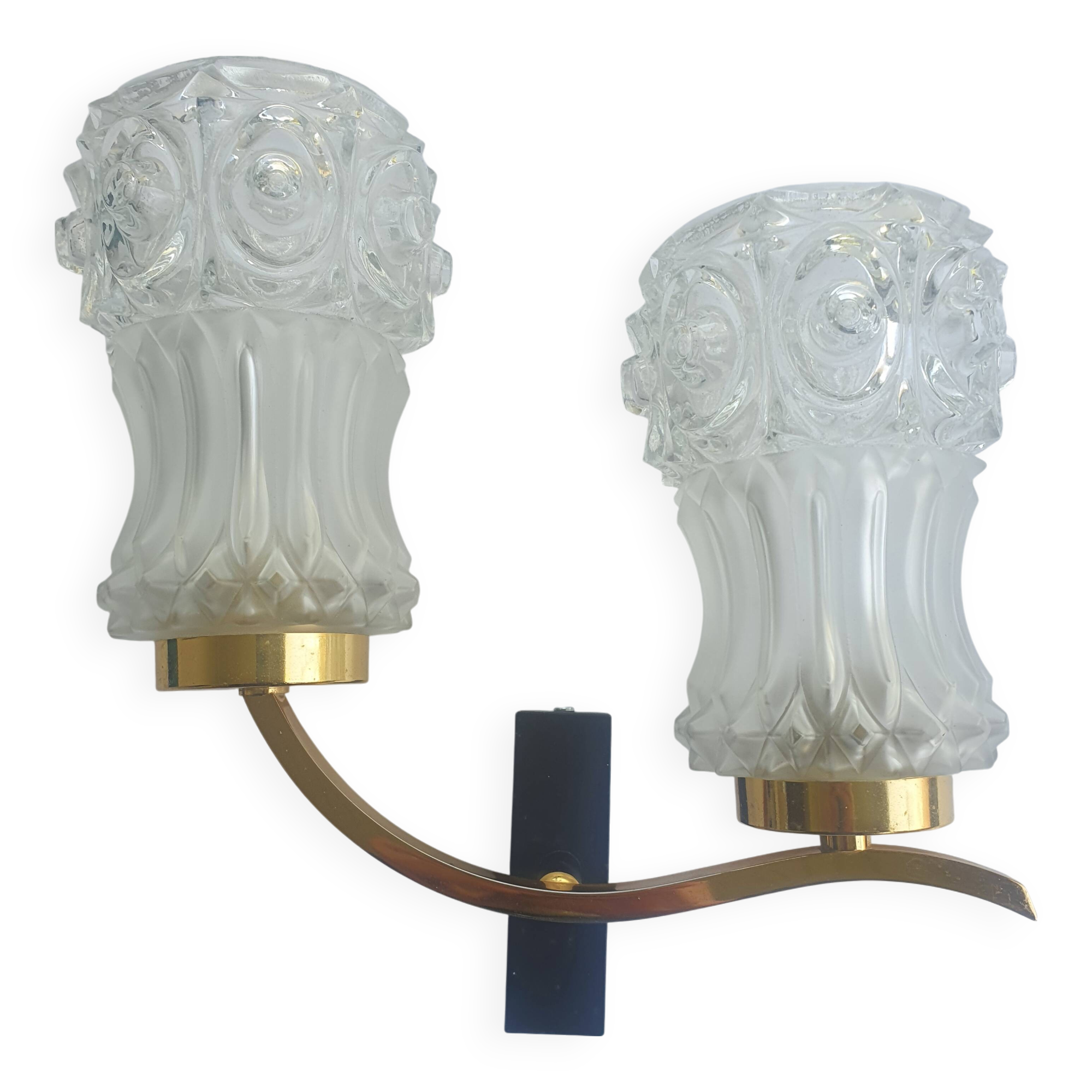 Antique gold wall light