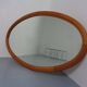 Large Danish Oval 501 Mirror in Teak by Aksel Kjersgaard, 1960s