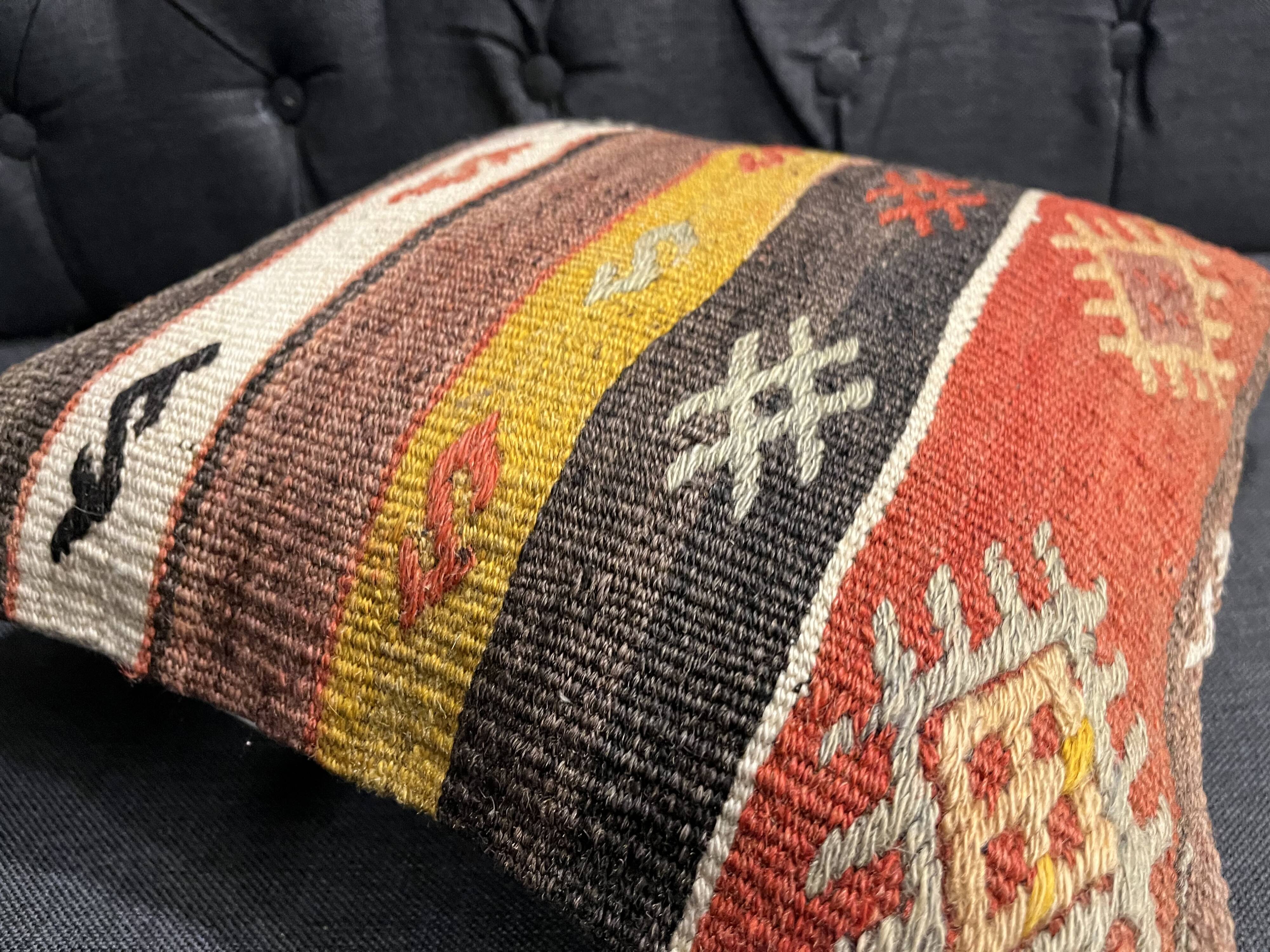 Coussin Kilim fait main