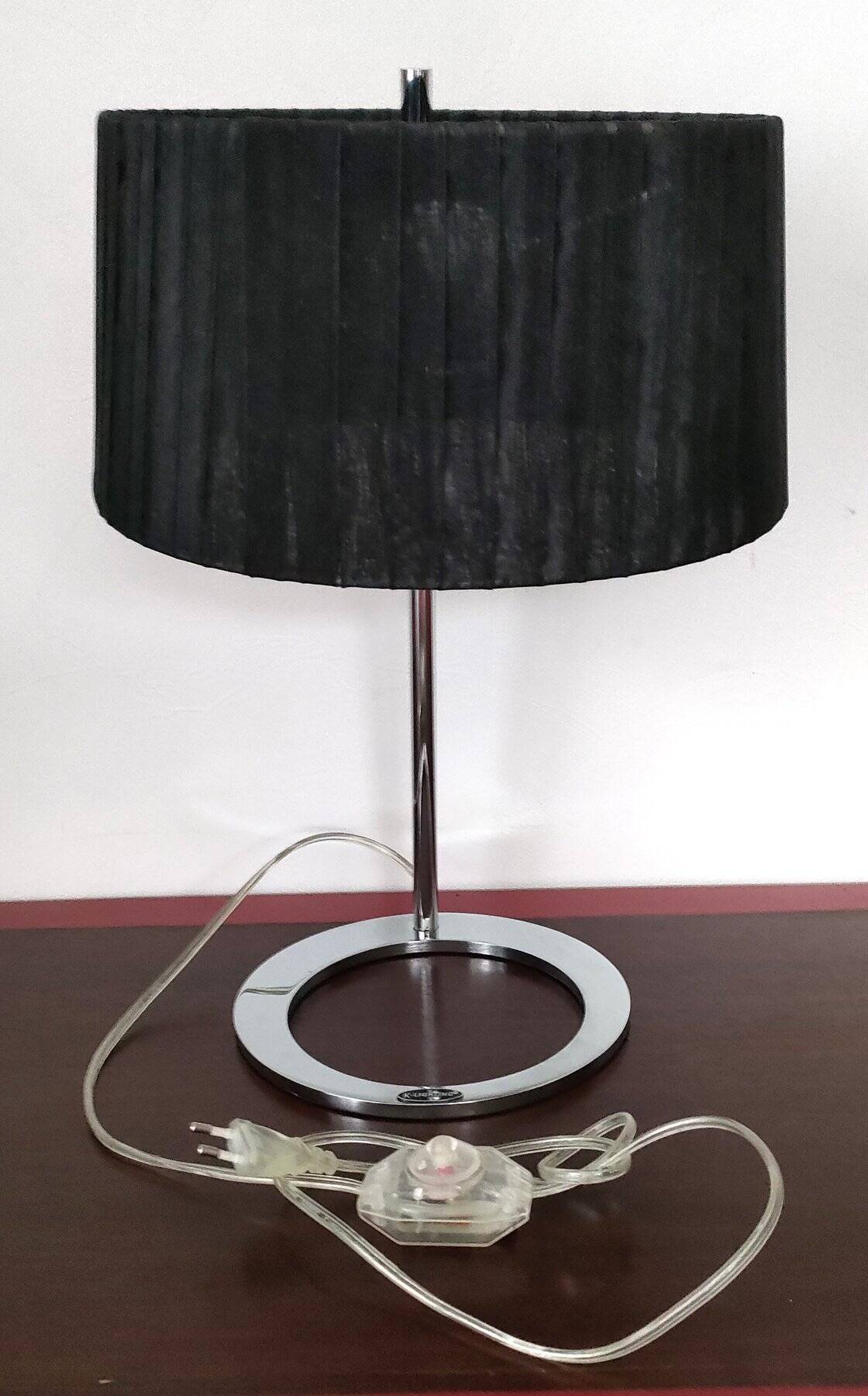 K-Lighting by Candibambu designer living room lamp - stainless steel and textile - post 2000