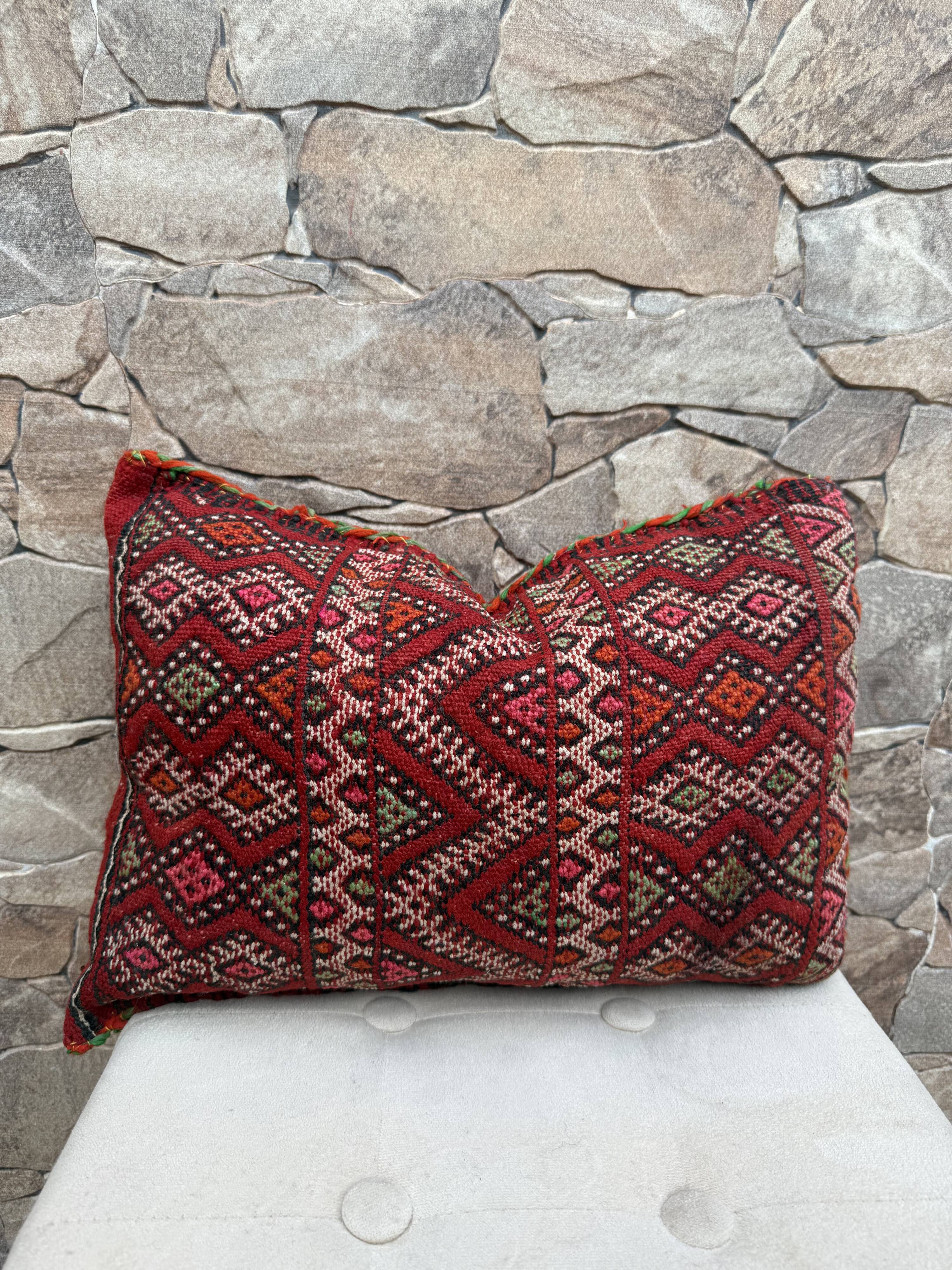 Moroccan pillowcase, Berber cushion cover, woven pillowcase