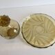 ART DECO Tray and Carafe Amber Yellow Glass