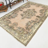 5x9  Faded Classic Turkish Vintage Tapis Rug, 272x172Cm