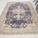 7x9 Navy Blue & Beige Classic Persian Rug, 202x282Cm SK 20114