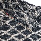 Blue double-sided rug 110x220cm