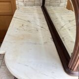 Vintage wooden furniture in marquetry style