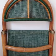 Paire de chaises de bistrot pliantes en rotin