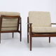 Paire de fauteuils par Svend Åge Eriksen pour Glostrup