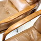 Eugen Schmidt set of 2 leather armchairs for Soloform