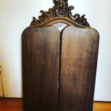 Carved wooden triptych mirror 80x68cm