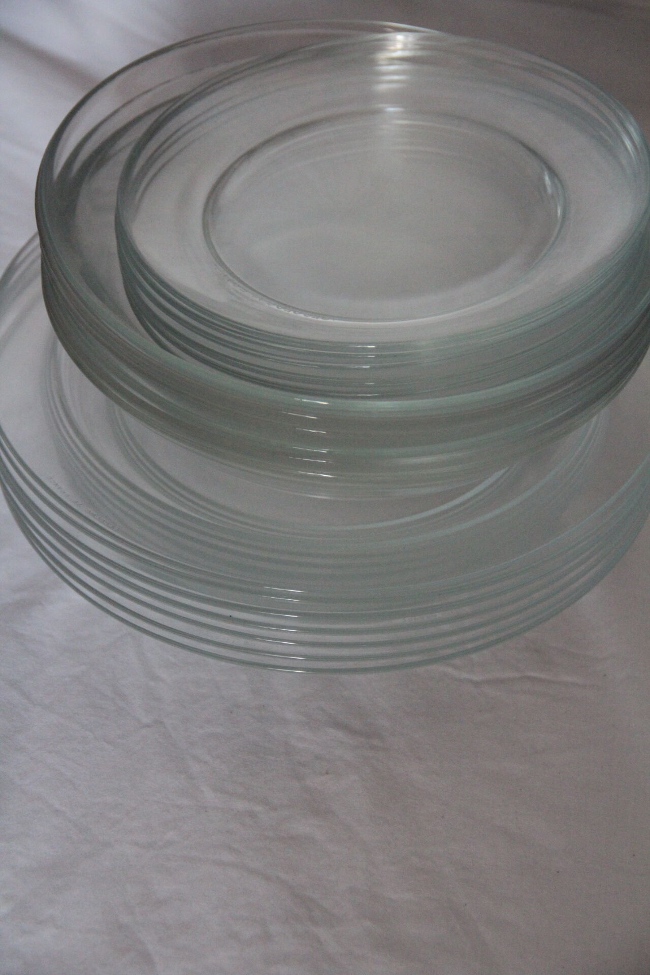 Arcoroc vintage glass plate service