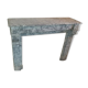 Fireplace modillon Napoleon III in gray marble of the nineteenth