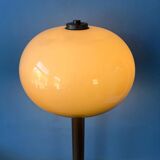 Vintage brown acrylic glass mushroom floor lamp