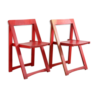 Paire de chaises pliantes Aldo Jacober