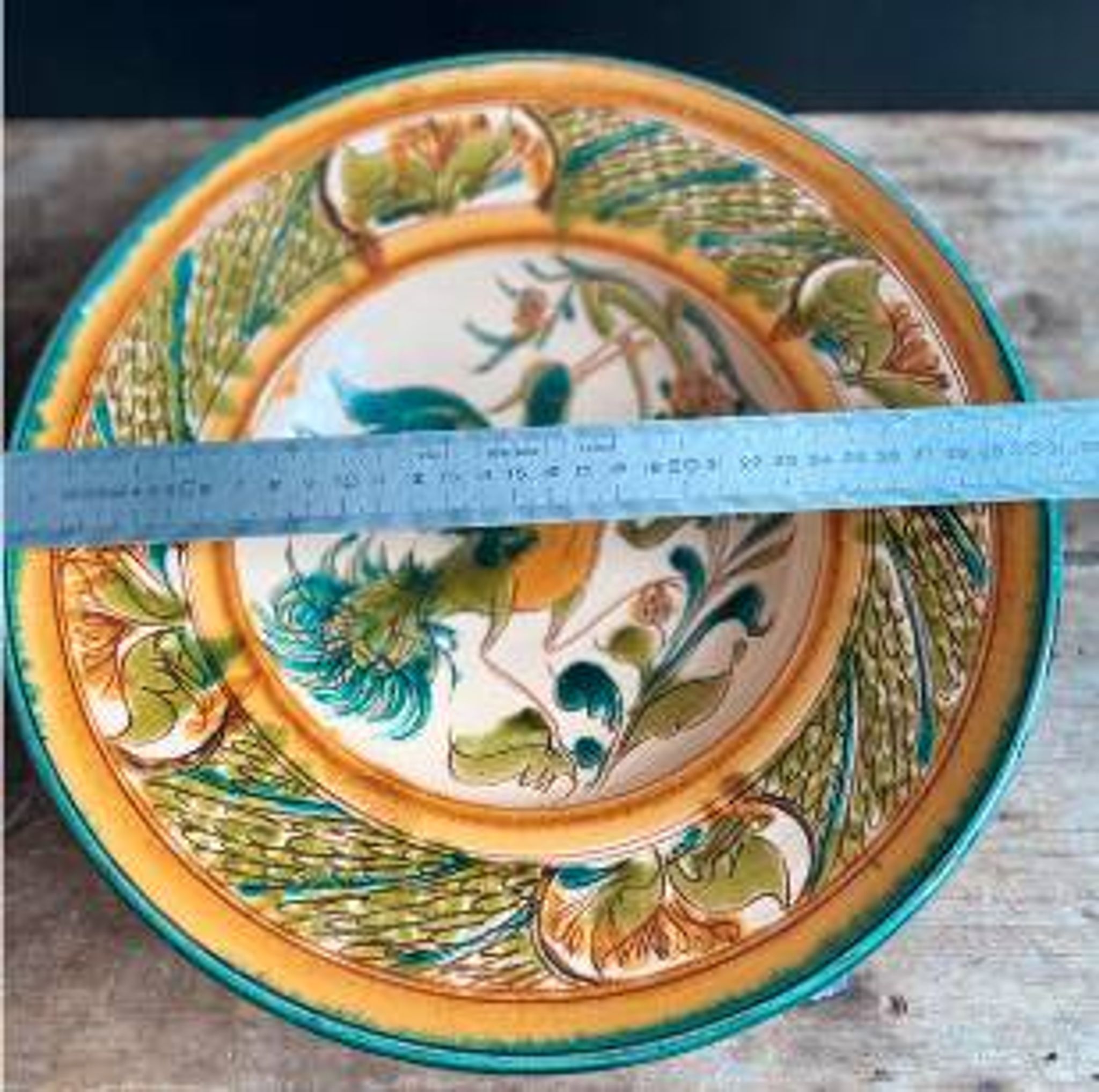 Magnificent Large Decorative Hungarian Plate (Szabó Kinga, Budapest)