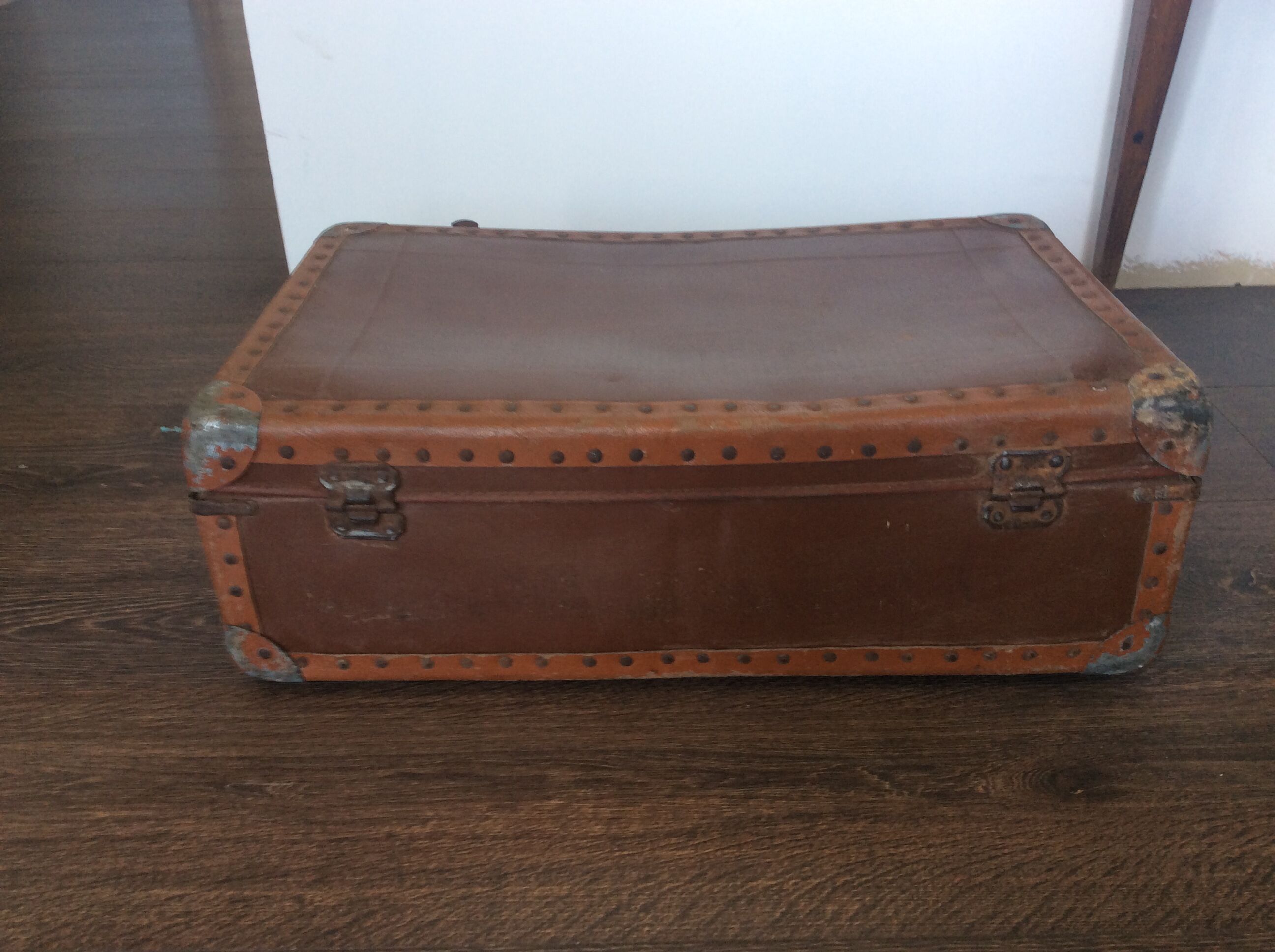 Vintage cardboard suitcase
