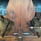 Monastery table - 9 chairs and 2 Louis XIII oak armchairs.