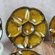 Set of 8 Gien oyster plates, magnificent vintage service.