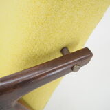 1960s Stylish Beech Rocking Chair,Czechoslovakia