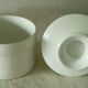 Old white porcelain water dish