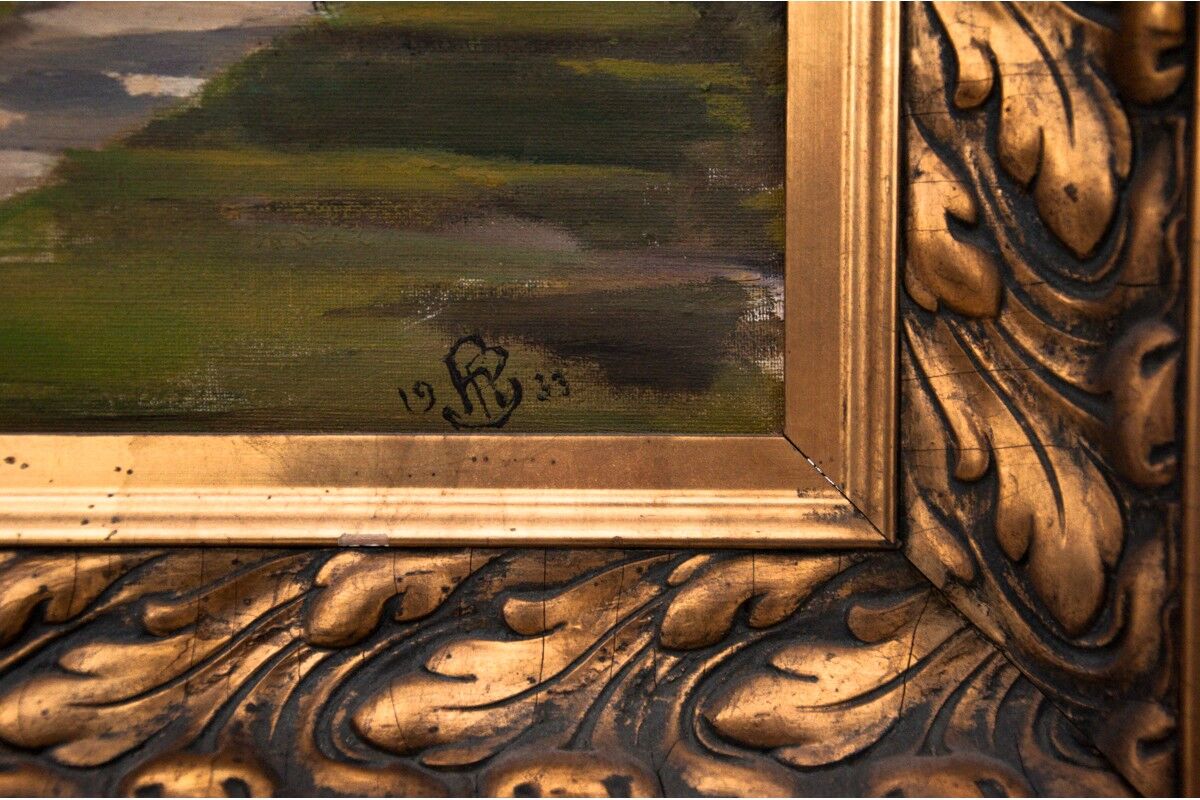 Painting "Manor house"