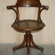 Antique Thonet model no. 3 swivel office armchair