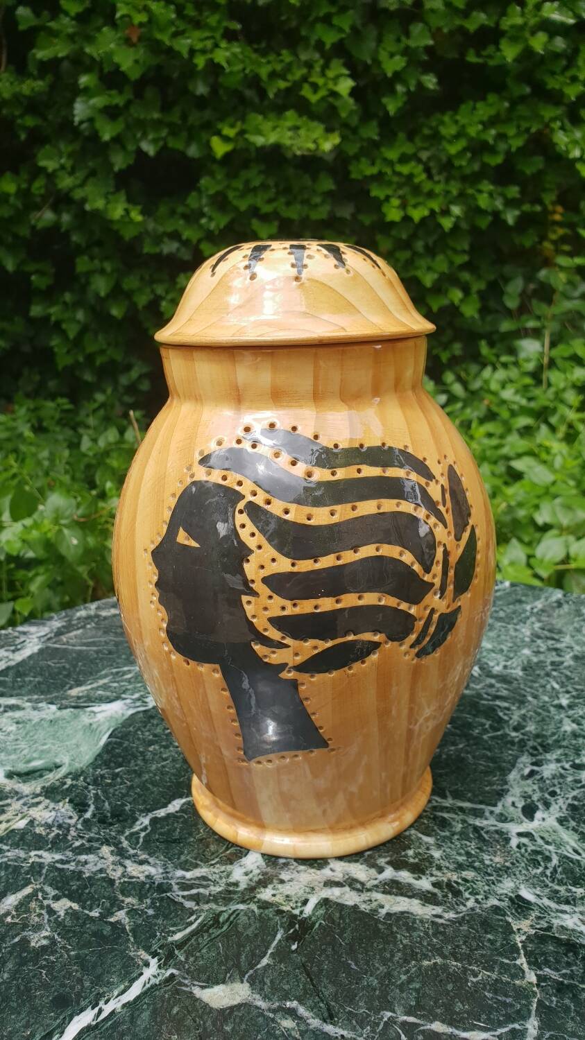 Vallauris ceramic lamp, 1950