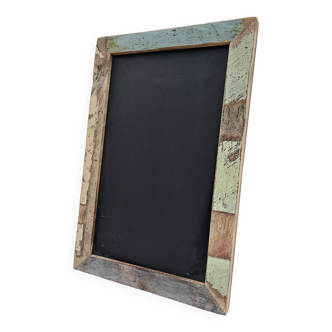 Slate - polychrome wooden blackboard