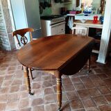 19th century oval dining room table with extensions