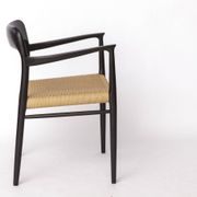 Niels Otto Møller Armchair Black 1960s – Danish Mid-Century Chair Model 56
