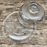 Arcoroc glass dish and bell