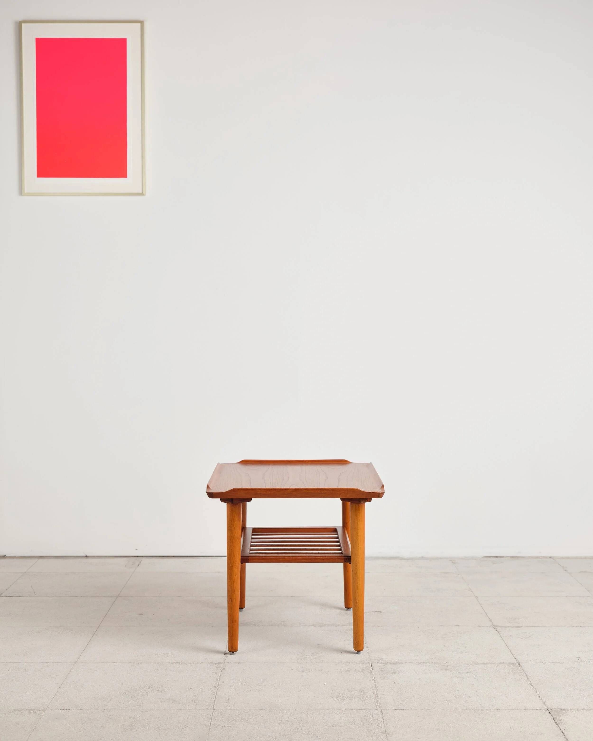 Teak coffee table by Holger Georg Jensen for Kubus, Denmark, 1960s.