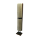 Floor lamp 60s rosewood and granite resin totem